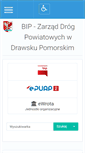 Mobile Screenshot of bip.zdp.powiatdrawski.pl