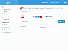 Tablet Screenshot of bip.spmt.powiatdrawski.pl