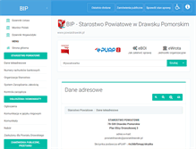 Tablet Screenshot of bip.powiatdrawski.pl