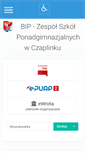 Mobile Screenshot of bip.zspczaplinek.powiatdrawski.pl