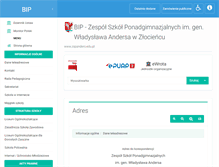 Tablet Screenshot of bip.zspzlocieniec.powiatdrawski.pl